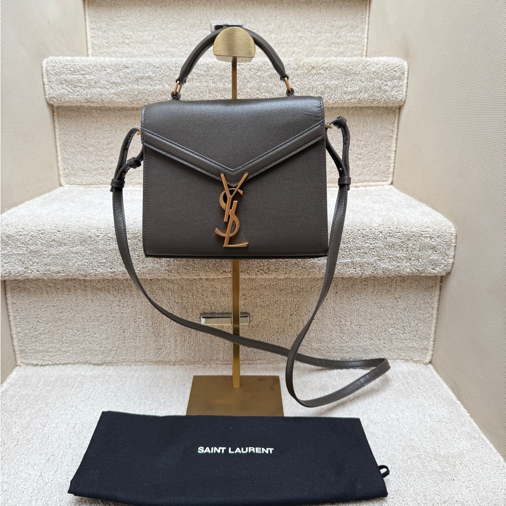 Saint Laurent Cassandra Dark Gray Mini